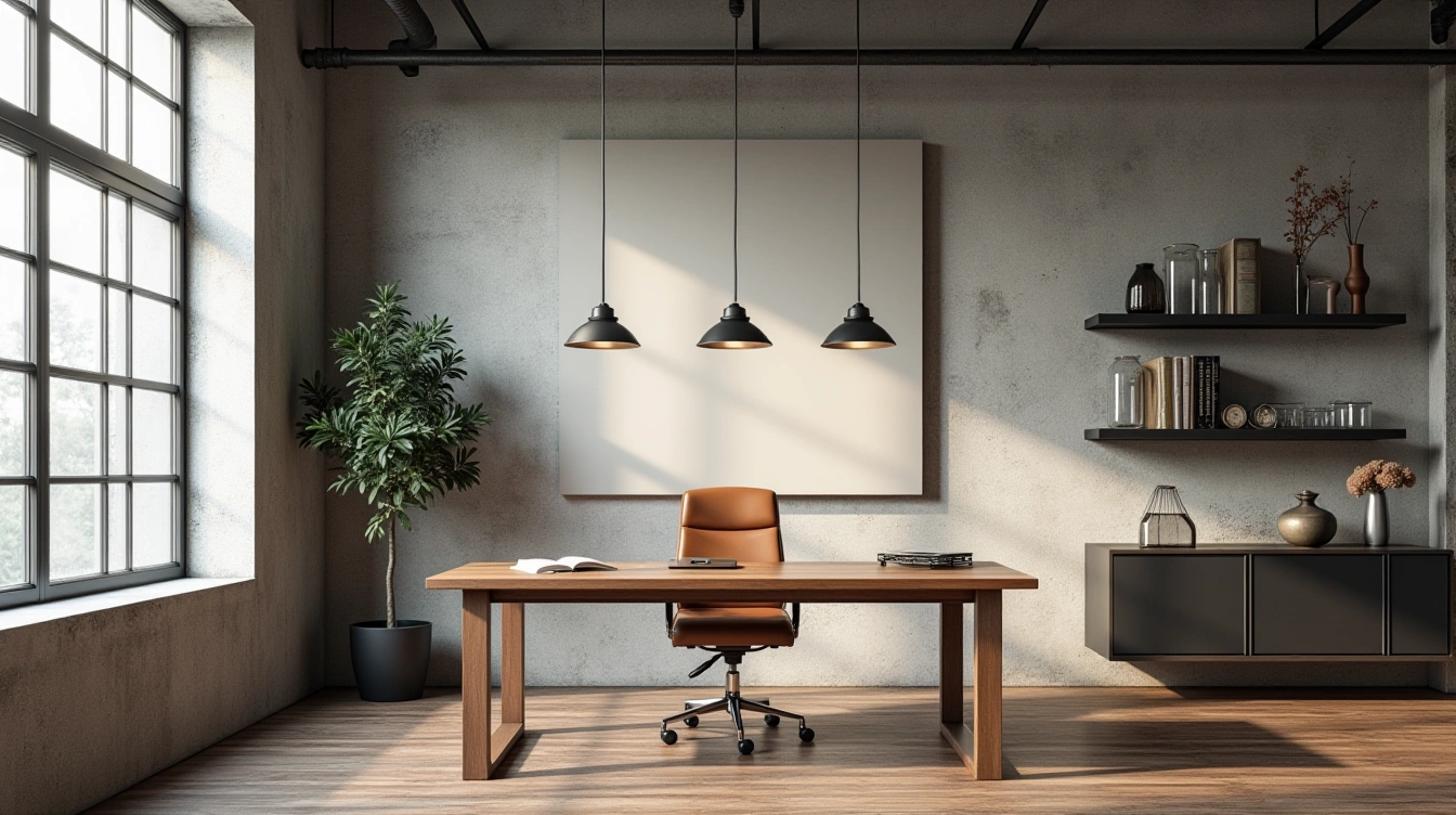 Matières et palettes pour un espace de travail industriel réussi